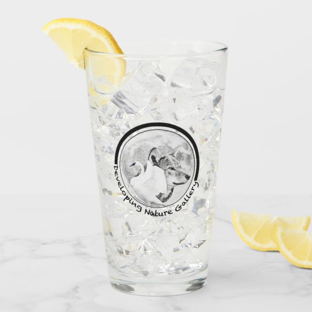 Verre Développement du logo de la Galerie de la nature (Devant glace)