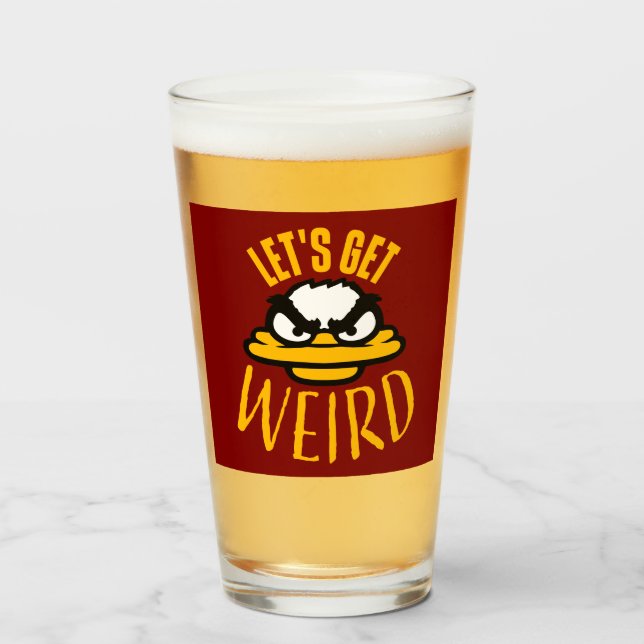 Verre Devenons Bizarres Fou Évile Fou Canard Oiseau (Devant (rempli))