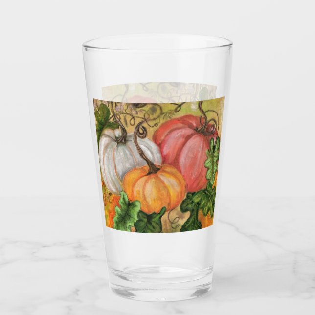 Verre d'Halloween citrouille (Devant)