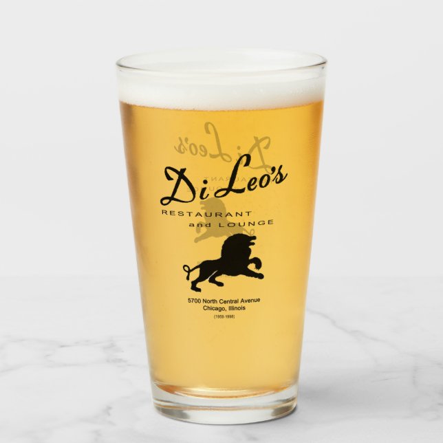 Verre Di Leo's Restaurant, Chicago, IL (Devant (rempli))