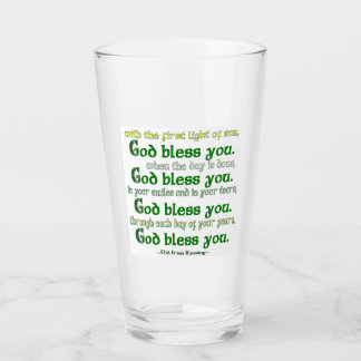 Verre Dieu te bénisse, bénédiction irlandaise