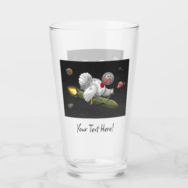 Verre Dinde Fusée l'Explorateur de l'Espace (Devant)