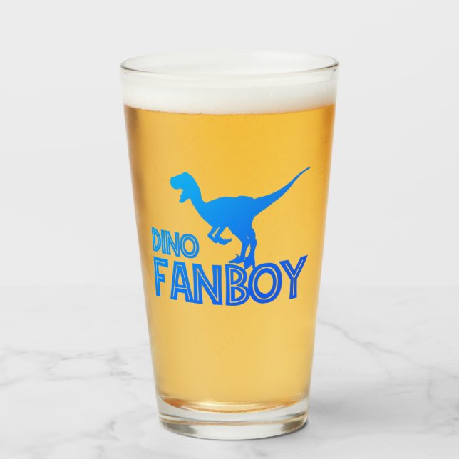 Verre Dino Fanboy - Dinosaur Lover (Devant (rempli))