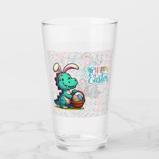 Verre Dinosaure de lapin de Pâques (Devant)