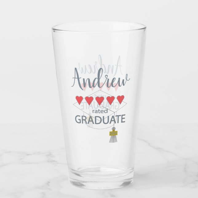 Verre Diplômé de 5 coeurs (Devant)