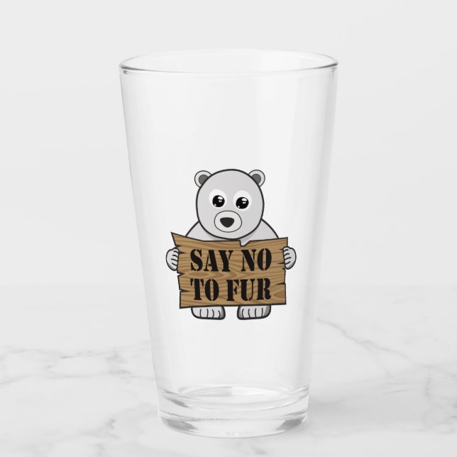 Verre Dites non à Fur (Devant)
