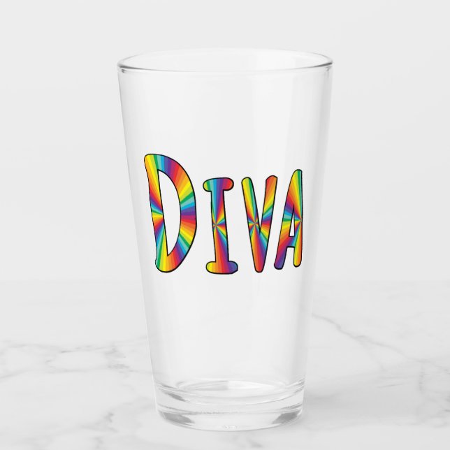 Verre DIVA Colorful Fabulous Campy (Devant)