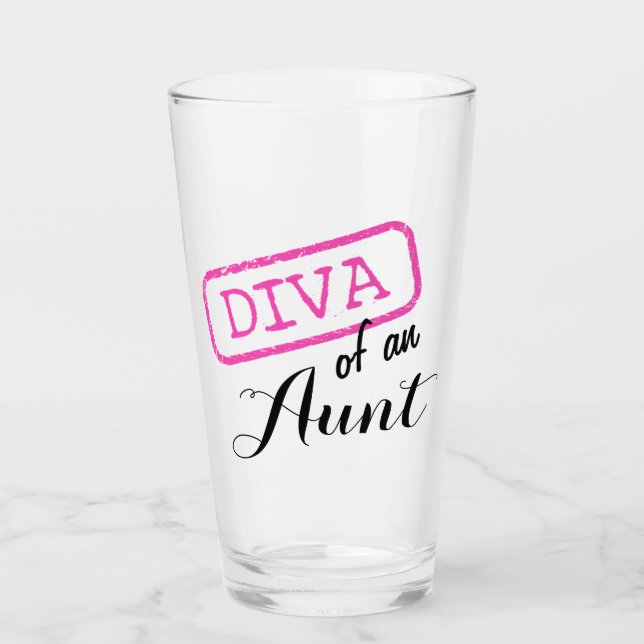 Verre "Diva d'une tante" (Devant)