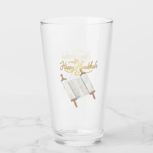 Verre Divertissement Hanukkah joyeux (Devant)