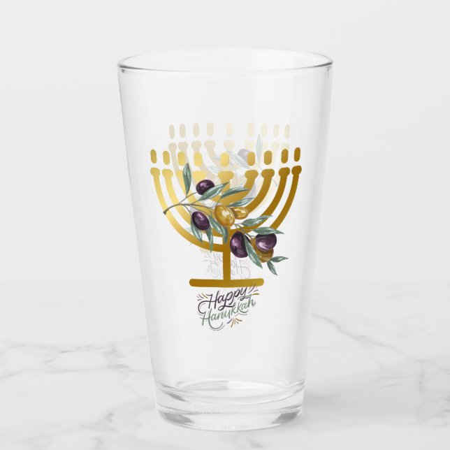 Verre Divertissement Hanukkah joyeux (Devant)