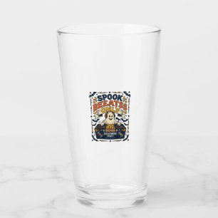 Verre DJ Ghost Spooky Beats Gravure Vintage Halloween