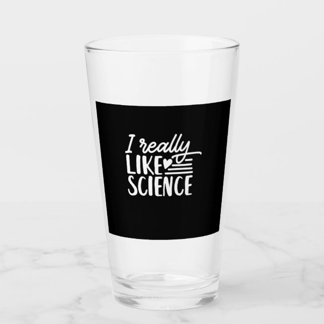 Verre Don de scientifique | J'Aime Vraiment La Science (Devant)