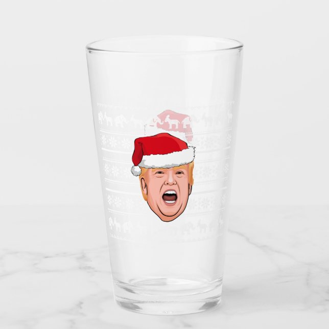 Verre Donald Trump en colère Noël (Devant)