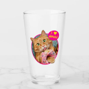 Verre Donateur mangeant des chats
