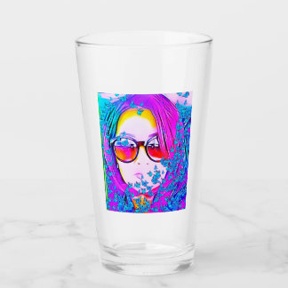 VERRE DONNANT LE VISAGE "BARBIE "