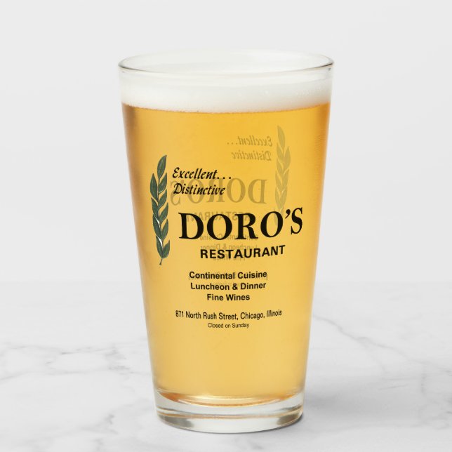 Verre Doro's Restaurant, Chicago, Illinois (Devant (rempli))