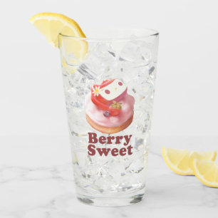 Verre Doux de baie : Tartine de fraises de fille lapin