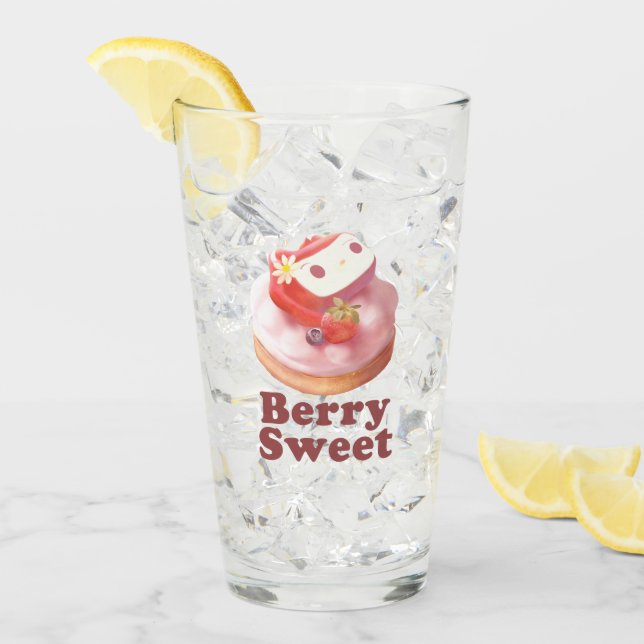 Verre Doux de baie : Tartine de fraises de fille lapin (Devant glace)