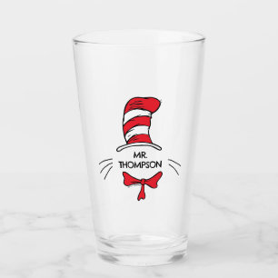 Verre Dr. Seuss Chat dans le Chapeau Nom de l'enseigna
