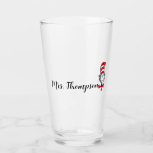 Verre Dr Seuss   Chat dans l'icône du Casquette Nom pers