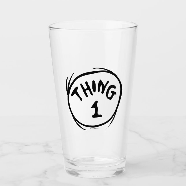 Verre Dr. Seuss | Chose Un Chose Deux - Chose Un (Devant)