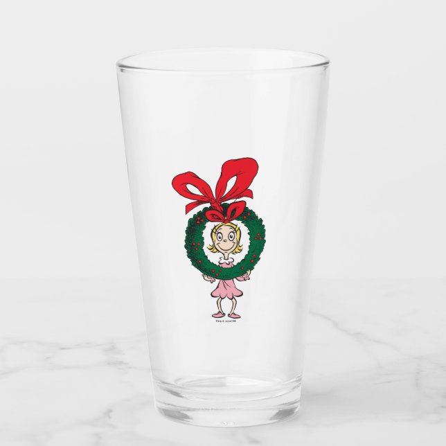 Verre Dr Seuss | Cindy-Lou Who - Wreath (Devant)