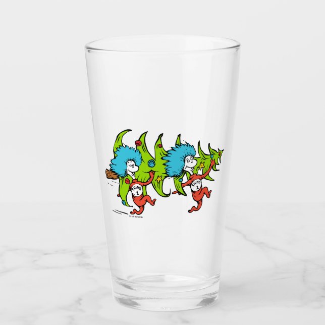 Verre Dr. Seuss | Grinch | Chose Un Chose Noël (Devant)
