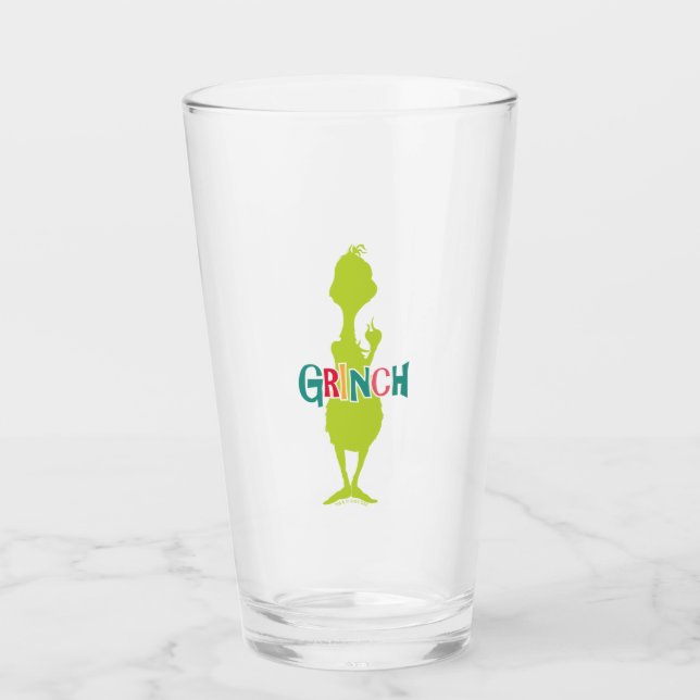 Verre Dr Seuss | Grinch - Silhouette verte (Devant)