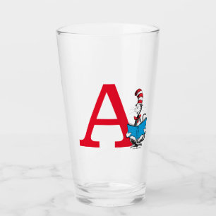 Verre Dr. Seuss Le Chat Chapeauté - Monogramme de Lectur