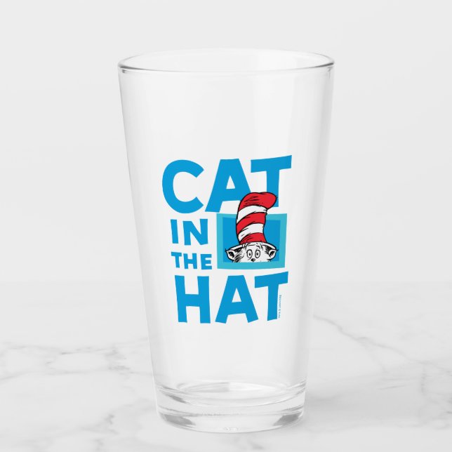 Verre Dr. Seuss | Logo du Chat dans le Chapeau (Devant)