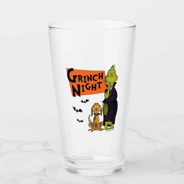 Verre Dr. Seuss | Nuit Grinch Halloween Graphique (Devant)