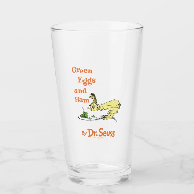 Verre Dr Seuss | Oeufs verts et jambon (Devant)