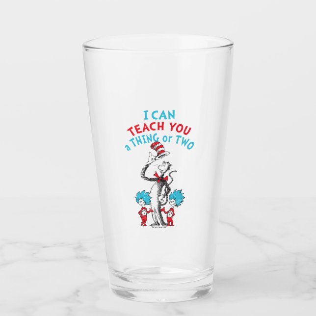 Verre Dr. Seuss | Professeur Je peux vous enseigner une  (Devant)