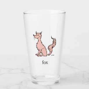 Verre Dr. Seuss   Renard Rose