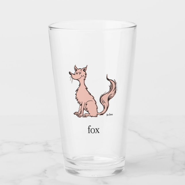 Verre Dr. Seuss | Renard Rose (Devant)
