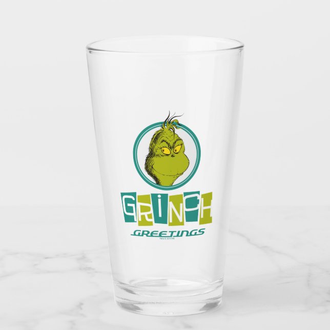 Verre Dr Seuss | Salutations Grinch (Devant)