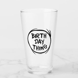 Verre Dr. Seuss Thing One Thing Two - Birthday Thing