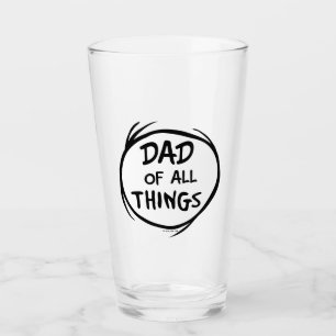 Verre Dr Seuss Thing One Thing Two - Papa de toutes chos