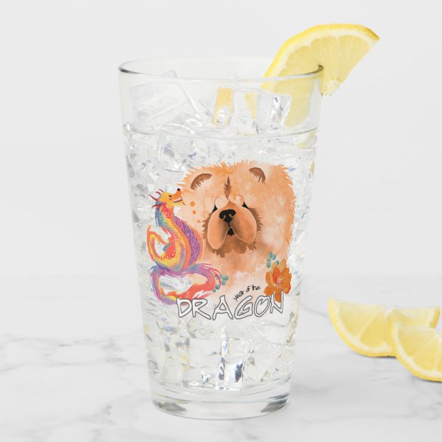 Verre DRAGON-TALEZ CHOW Année du tombeau du dragon (Dos glace)