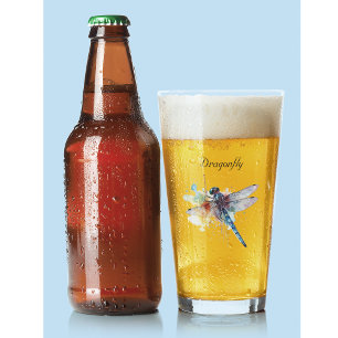 Verre Dragonfly colorée personnalisable