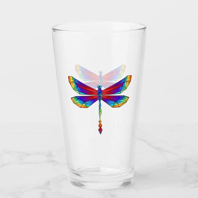 Verre Dragonfly en arc-en-ciel (Devant)