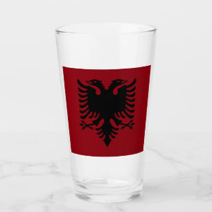 Verre Drapeau albanais