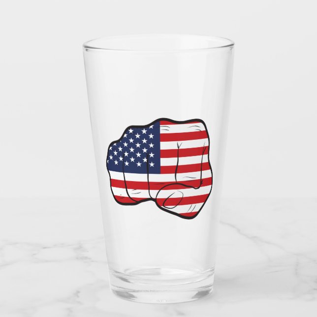 Verre Drapeau américain (Devant)