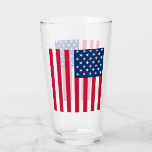 Verre Drapeau Américain
