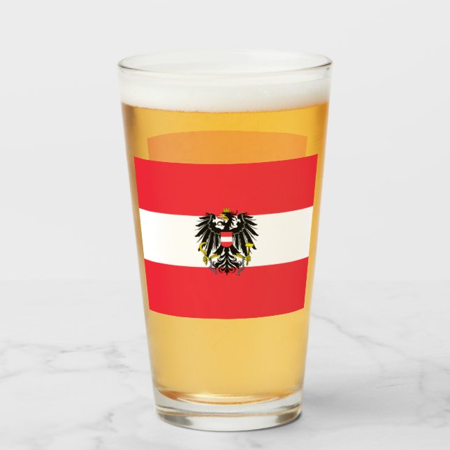 Verre Drapeau Autriche (Devant (rempli))