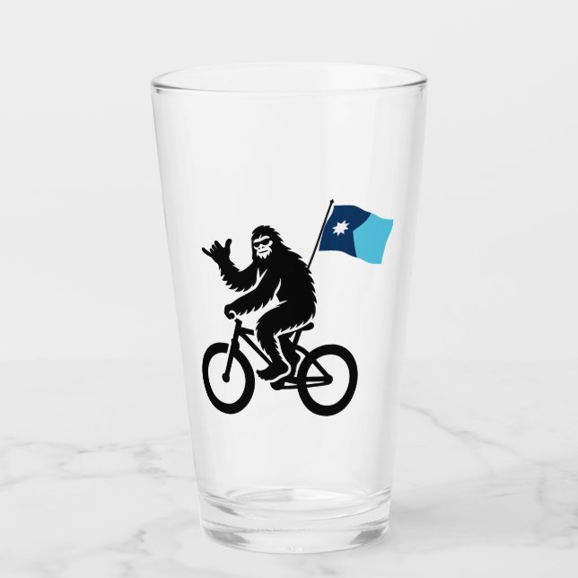 Verre Drapeau Bigfoot Cycling Minnesota (Devant)
