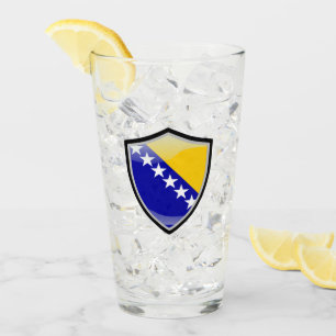 Verre Drapeau bosnien