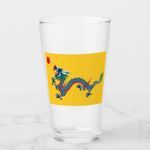 Verre Drapeau chinois de dynastie Qing (dragon chinois) 