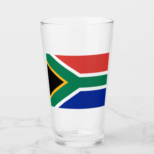Verre Drapeau d'Afrique du Sud (Devant)