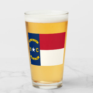 VERRE DRAPEAU DE CAROLINE DU NORD